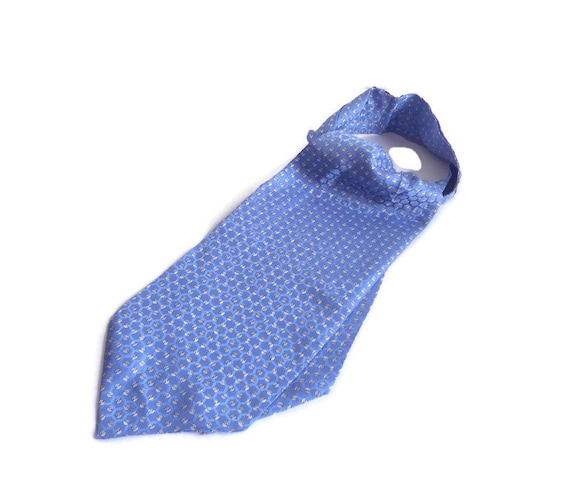 Buy Cravatta Cravattino in Seta Blu Cravatta Vintage Italia Grande Foulard  Ascot in Pura Seta Online in India 
