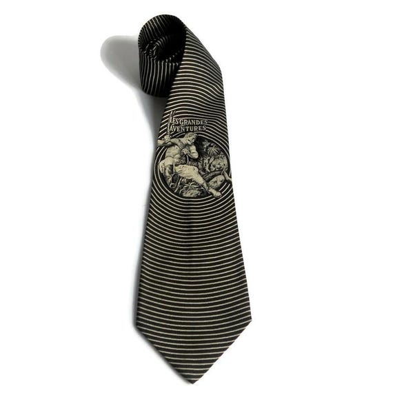 JeanpaulGAULTIER ネクタイ　ヴィンテージ Vintage Jean Paul Gaultier Silk Tie, 'les Grandes Aventures