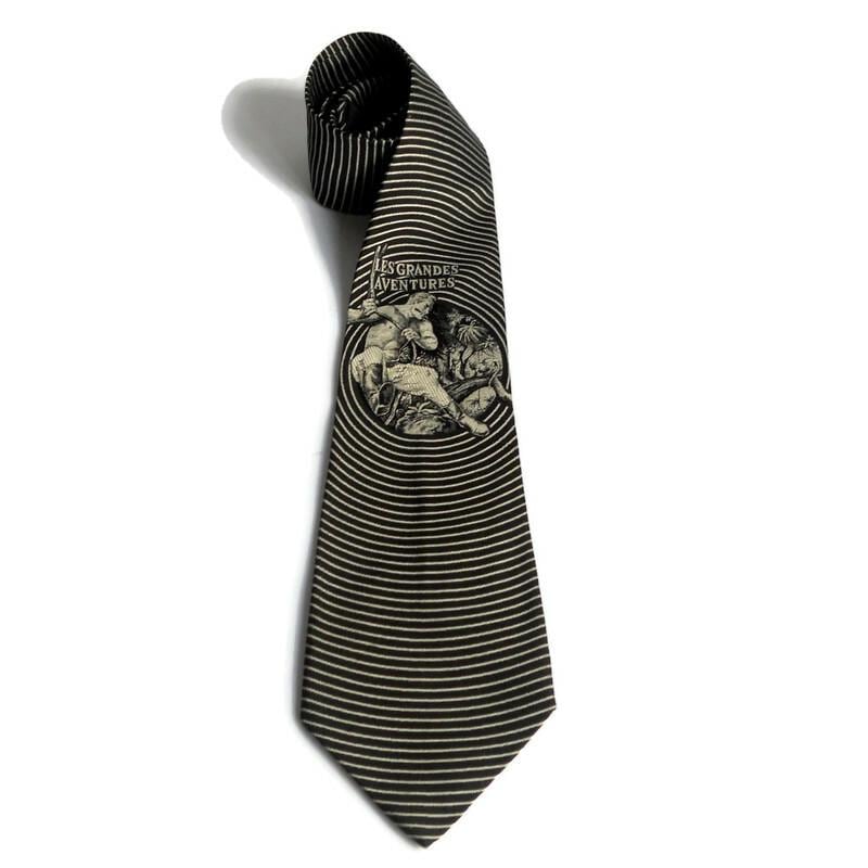 Vintage Jean Paul Gaultier Silk Tie, 'les Grandes Aventures
