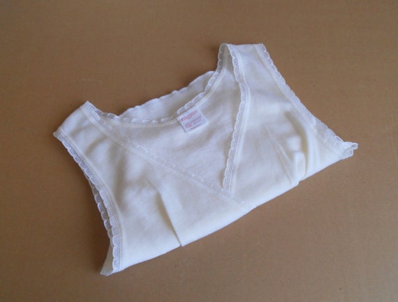 ribbed wool underwear women's knit wool tank top … - image 2
