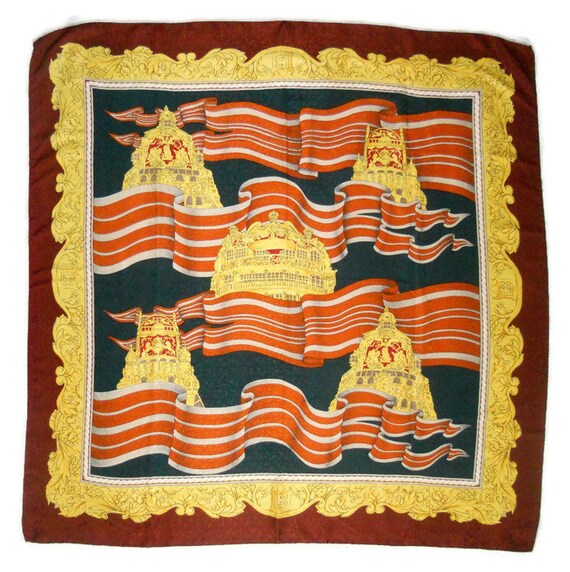 Square colorful silk scarf by Laura Biagiotti Larg