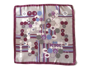 Foulard Carré En Soie Vintage Ciriano Roma - Thème équitation, Cadeau Idéal