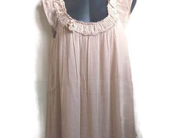 Women's pink silk dress vintage