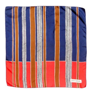 Vintage Pierre Balmain zijden sjaal - sjaal met geometrische print