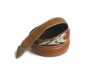 ALBATROS Vintage Belt Dark Brown Women display picture 2