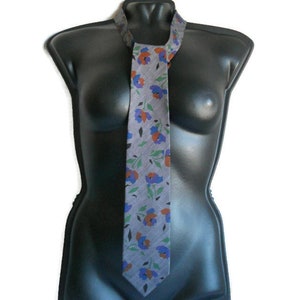 Giorgio Armani men Gray Cravat Tie vintage Italian designers necktie