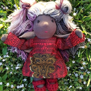 12 inch Chubby Vegan Friendly Waldorf Style Cloth Doll