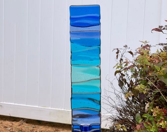 Flowing Glass Garden Art