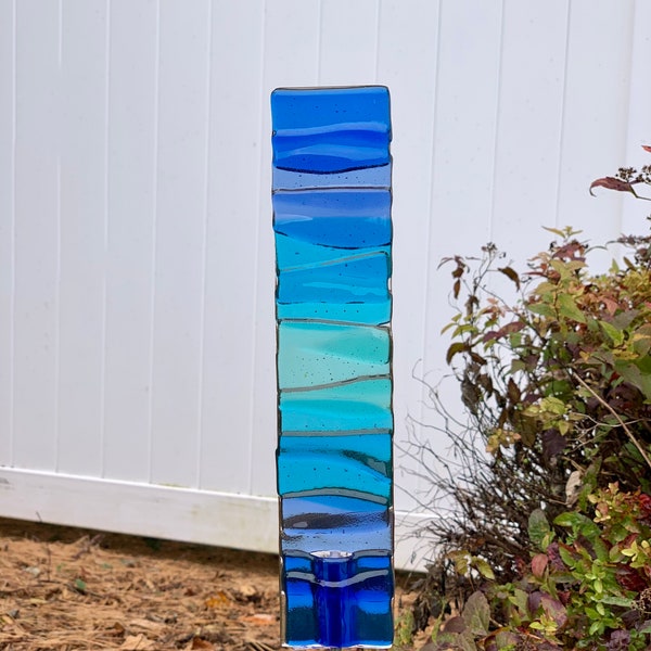 Flowing Glass Garden Art