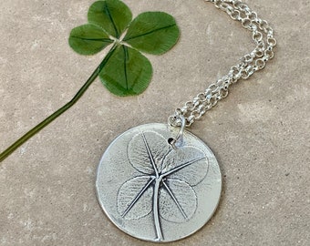 Four-Leaf Clover Silver Pendant