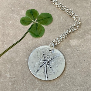 Four-Leaf Clover Silver Pendant
