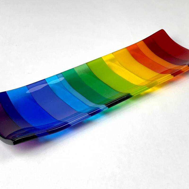 Rainbow Glass Tray main image 1