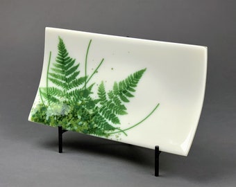 Fern Glass Platter