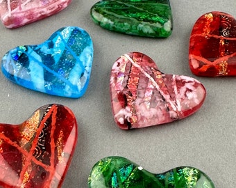Cast Glass Pocket Heart