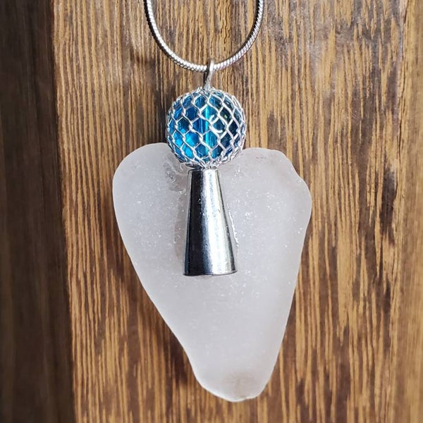 Jersey shore sea glass necklace