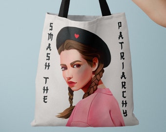 Smash the patriarchy - feminism tote bag, feminist tote bag, girl power