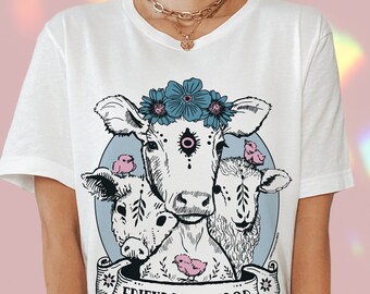 vegan shirt - Friends Not Food - vegan t shirt, vegetarian shirt, animal liberation, animal rights, vegetarian shirt