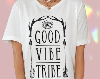 Yoga Tshirt - Good Vibe Tribe Tee