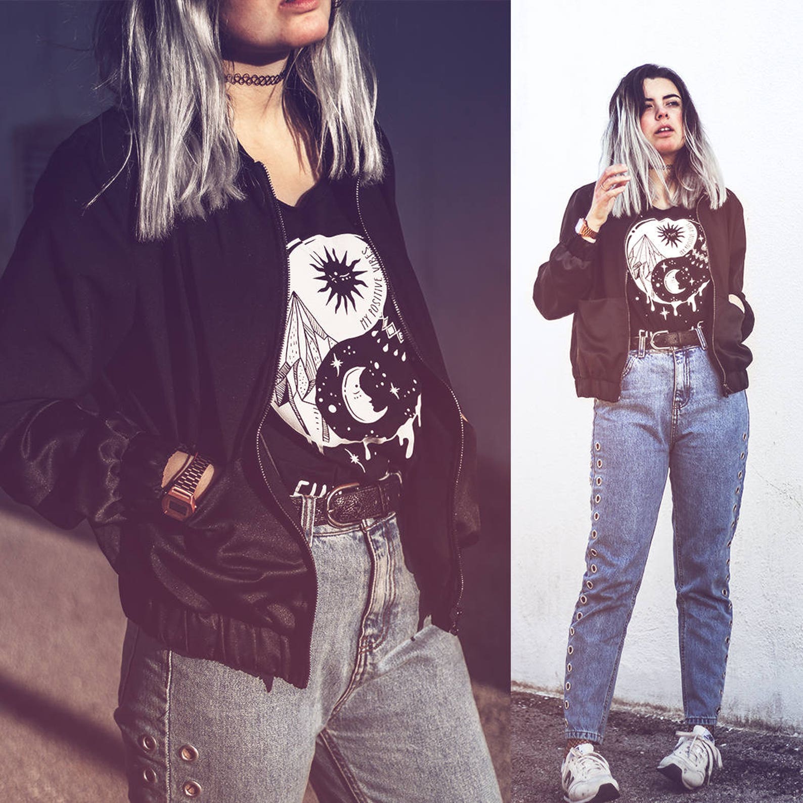 Yoga Shirt Yin Yang Soft Grunge Tshirt Pastel Goth Shirt Etsy