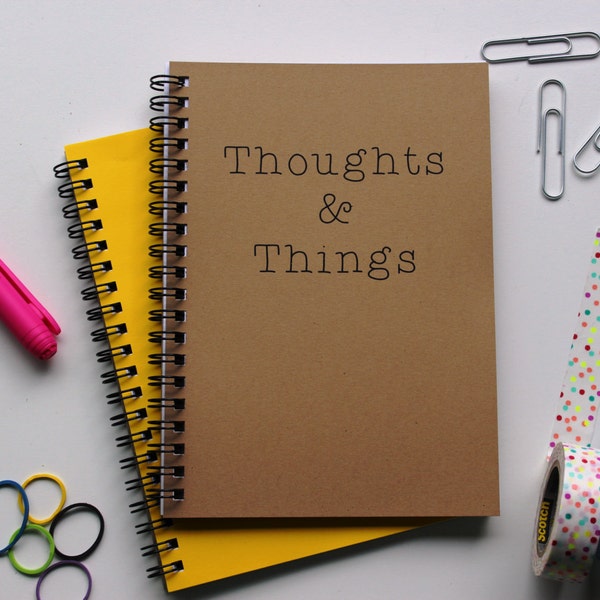 Thoughts and things - 5 x 7 journal