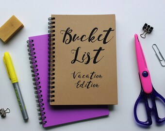 VACATION EDITION - Bucket List -   5 x 7 journal