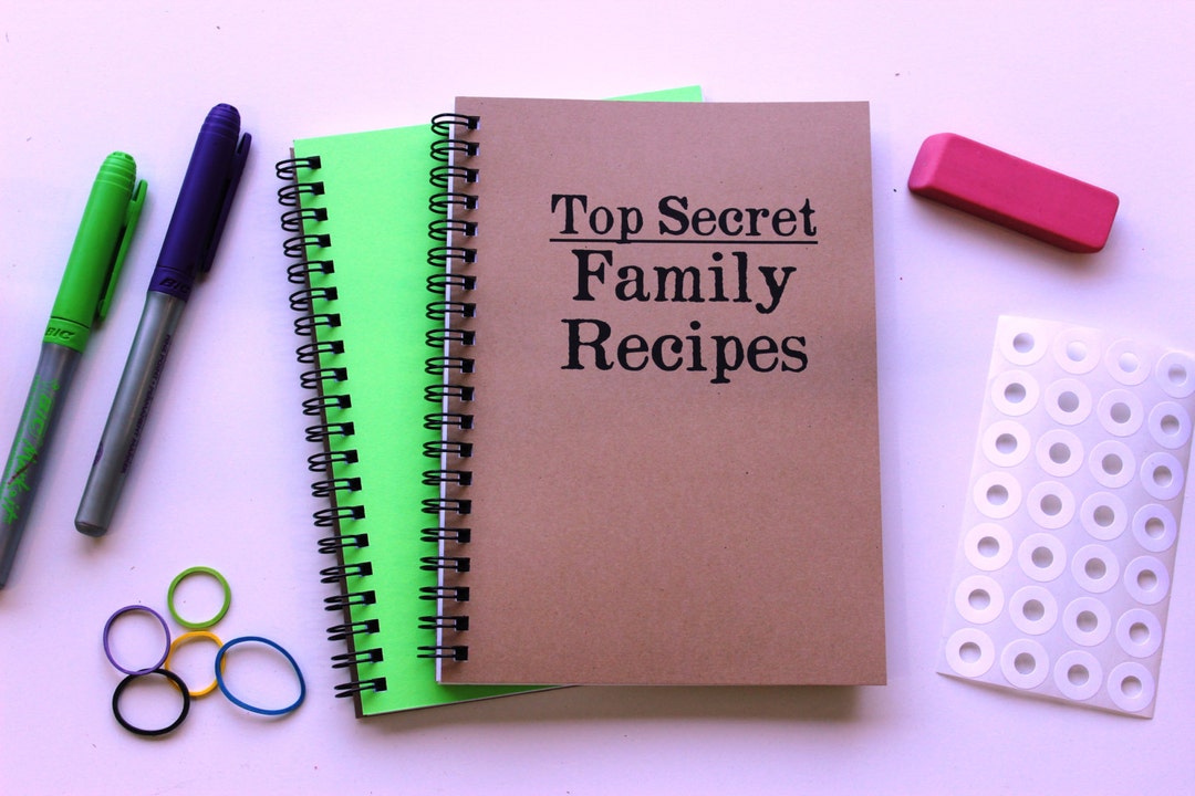 Top Secret Family Recipes 5 X 7 Journal - Etsy