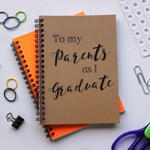 To my Parents as I graduate... 5 x 7 journal image 1