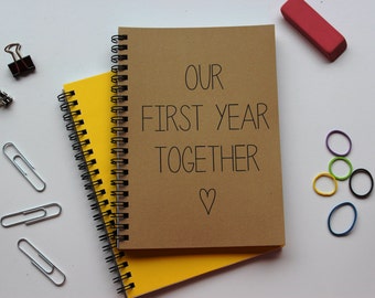 Our First Year Together - 5 x 7 journal