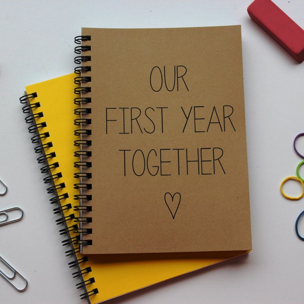 Our First Year Together - 5 x 7 journal