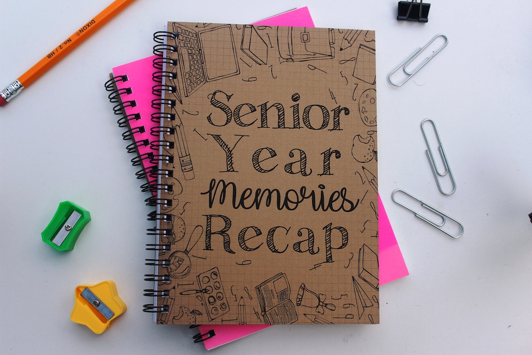 Senior Year Memories Recap 5 X 7 Journal Etsy