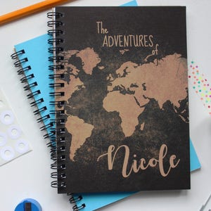 PERSONALIZED- The adventures of ....  -  5 x 7 journal