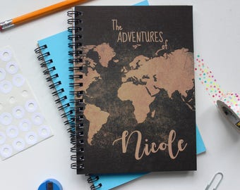 PERSONALIZED- The adventures of ....  -  5 x 7 journal