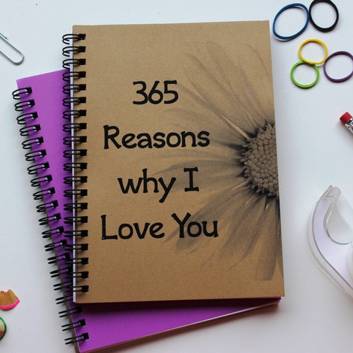 365 Reasons Why I Love You 5 X 7 Journal Etsy