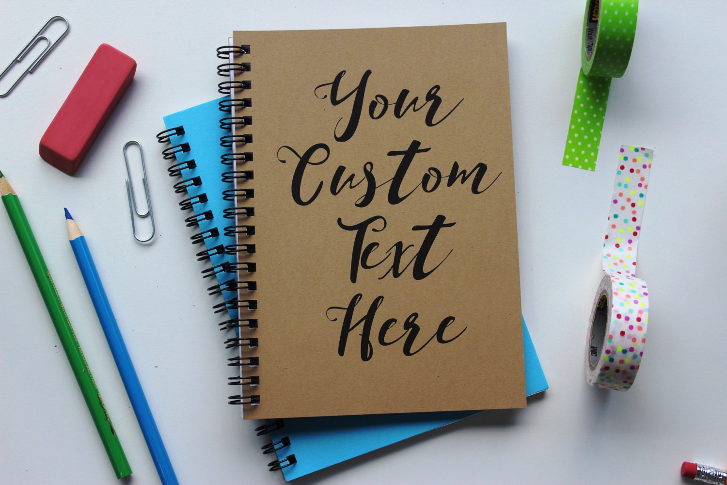 Custom Text Journal 5 X 7 Journal Etsy