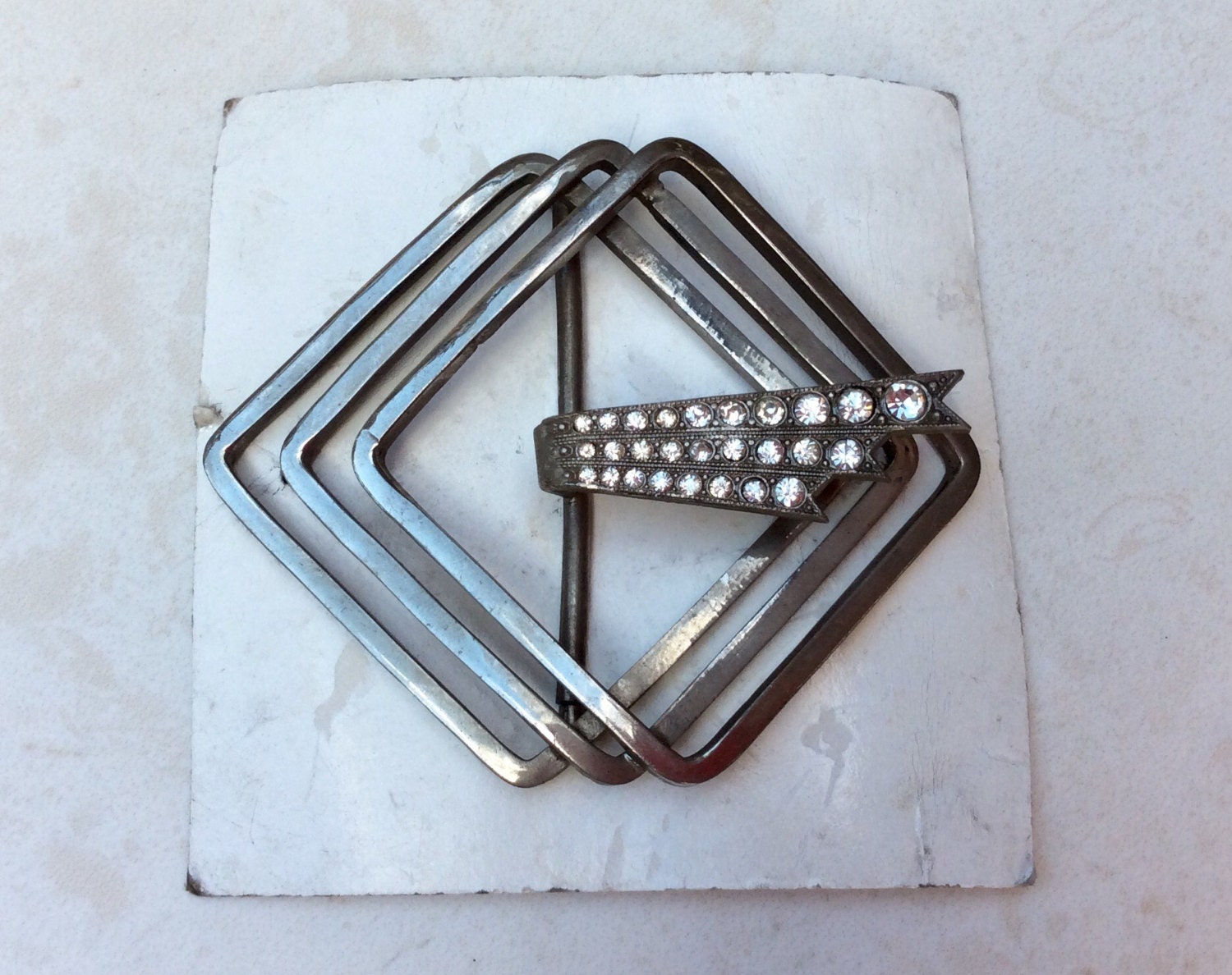 Vintage 1920s Art Deco Buckle (made to order)