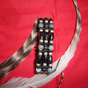 Armband im indianischem Stil schw./weiß Bild 1