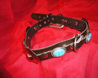 Full leather dog collar