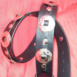 Leather belt, interchangeable belt with concha G 6 image 4