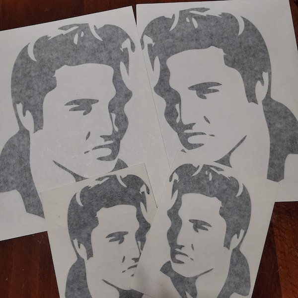 Elvis Presley Vintage Sticker, Autoaufkleber, schwarz