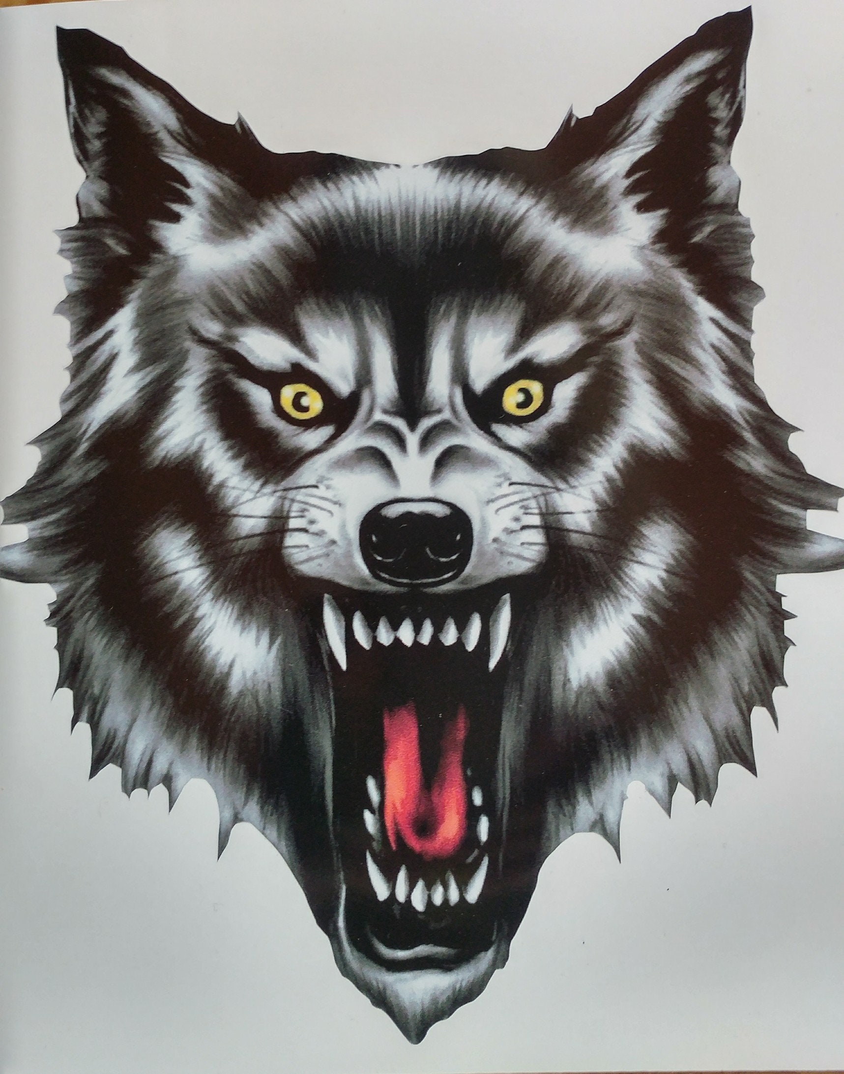 Wolf Auto Aufkleber, 2 Stück Realistische Wolfskopf Vinyl Aufkleber  Seitenkörper Aufkleber Heckscheibe Tuning Wolf Car Sticker Wasserdicht Auto