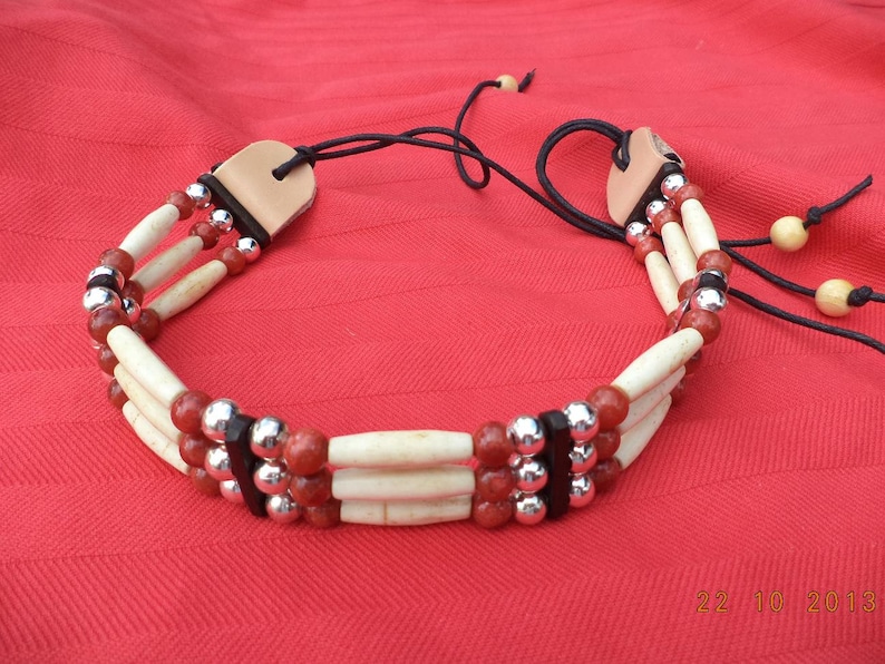 Choker indianisch,zum Binden, Handmade Bild 1