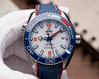 Omega Seamaster Planet Ocean Limited white dial best replica 43.5mm