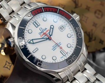 Omega Seamaster Diver 300M Co-Axial white dial best replica 41mm