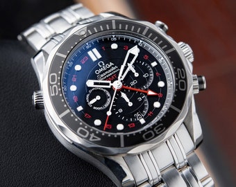 Omega 212.30.44.52.01.001 Seamaster Diver 300m Co-Axial GMT Chronograph Watch