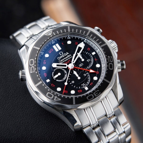 Omega 212.30.44.52.01.001 Seamaster Diver 300m Co-Axial GMT Chronograph Watch