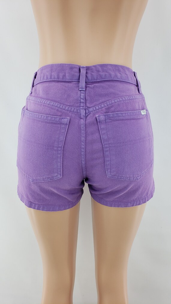 Vintage purple Guess denim jean shorts | Size: 26… - image 4
