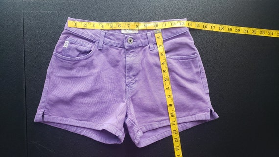 Vintage purple Guess denim jean shorts | Size: 26… - image 8