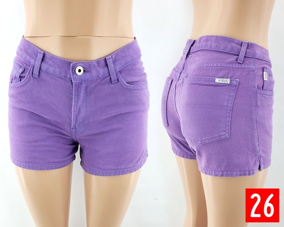 Vintage purple Guess denim jean shorts | Size: 26… - image 1