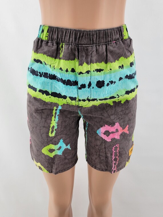Vintage Hobie Tie Dye Style Swim Trunks 