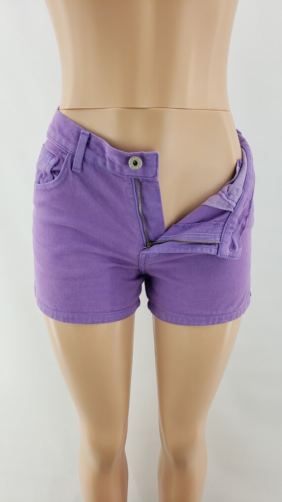 Vintage purple Guess denim jean shorts | Size: 26… - image 7